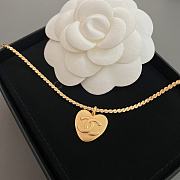 Chanel heart necklace  - 6