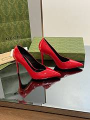 Gucci red leather high heels  - 1