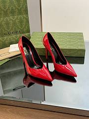 Gucci red leather high heels  - 5