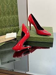 Gucci red leather high heels  - 3