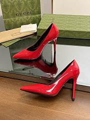 Gucci red leather high heels  - 2