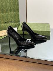 Gucci black leather high heels - 1