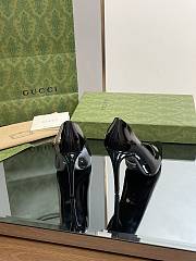 Gucci black leather high heels - 6