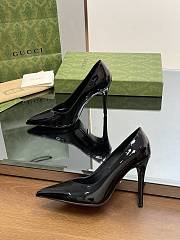 Gucci black leather high heels - 5