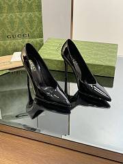 Gucci black leather high heels - 3