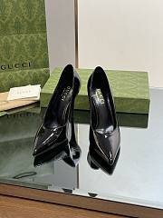 Gucci black leather high heels - 2