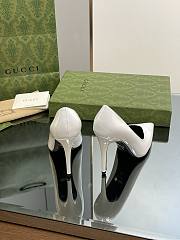 Gucci white leather high heels - 6