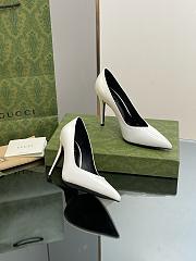 Gucci white leather high heels - 2