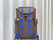 Louis Vuitton M46814 New Christopher MM blue backpack - 1