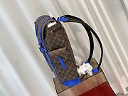 Louis Vuitton M46814 New Christopher MM blue backpack - 4