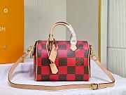 Louis Vuitton Speedy 25 Bandoulière Damier Pop Red Bag - 2