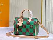 Louis Vuitton Speedy 25 Bandoulière Damier Pop Green Bag - 1