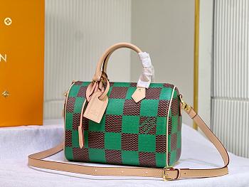 Louis Vuitton Speedy 25 Bandoulière Damier Pop Green Bag