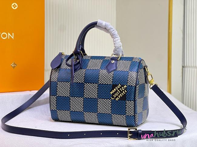 Louis Vuitton Speedy 25 Bandoulière Damier Pop Blue Bag - 1