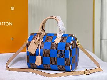 Louis Vuitton Speedy 25 Bandoulière Damier Pop Dark Blue Bag