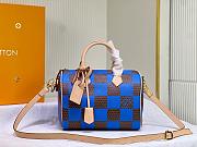 Louis Vuitton Speedy 25 Bandoulière Damier Pop Dark Blue Bag - 6