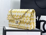 Chanel CF 25 Tweed Quilted Yellow Bag - 4