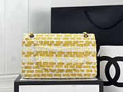 Chanel CF 25 Tweed Quilted Yellow Bag - 3