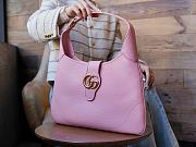 Gucci Aphrodite medium pink leather shoulder bag - 4