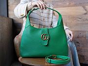 Gucci Aphrodite medium green leather shoulder bag - 1