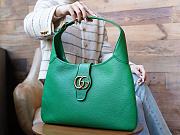 Gucci Aphrodite medium green leather shoulder bag - 5