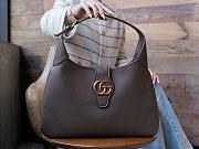 Gucci Aphrodite medium gray leather shoulder bag - 1