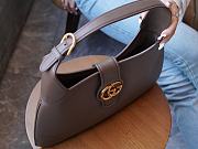 Gucci Aphrodite medium gray leather shoulder bag - 6