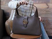 Gucci Aphrodite medium gray leather shoulder bag - 4