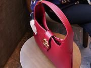 Gucci Aphrodite medium red leather shoulder bag - 4