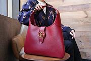 Gucci Aphrodite medium red leather shoulder bag - 3