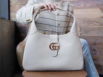 Gucci Aphrodite medium white leather shoulder bag