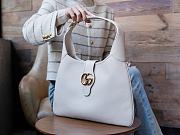 Gucci Aphrodite medium white leather shoulder bag - 5