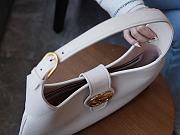 Gucci Aphrodite medium white leather shoulder bag - 4