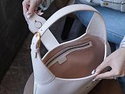 Gucci Aphrodite medium white leather shoulder bag - 3