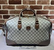 GUCCI Interlocking G Duffle Brown Bag - 1