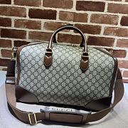 GUCCI Interlocking G Duffle Brown Bag - 6