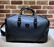 GUCCI Interlocking G Duffle Black Bag - 1