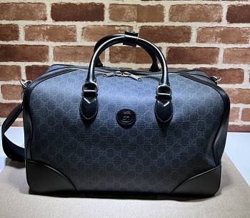 GUCCI Interlocking G Duffle Black Bag