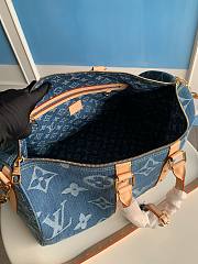 Louis Vuitton M24215 Denim LV Keepall 50 Bag - 3