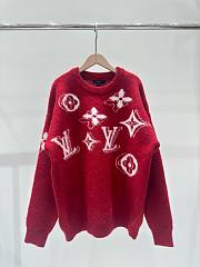 Louis Vuitton red knit sweater  - 1