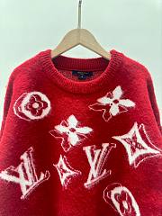 Louis Vuitton red knit sweater  - 5