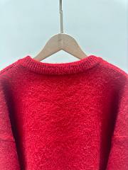 Louis Vuitton red knit sweater  - 4