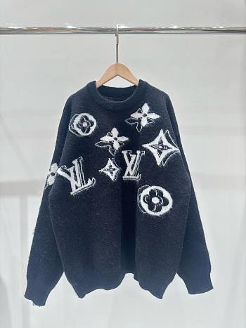 Louis Vuitton black knit sweater