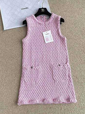 Chanel pink dress 