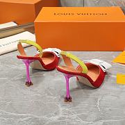 Louis Vuitton Colorful Blossom Slingback High Heels 9.5cm - 2