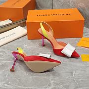 Louis Vuitton Colorful Blossom Slingback High Heels 9.5cm - 3