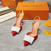 Louis Vuitton Colorful Blossom Slingback High Heels 9.5cm - 5