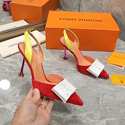 Louis Vuitton Colorful Blossom Slingback High Heels 9.5cm - 6