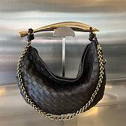 Bottega Veneta Sardine chain coffee  leather shoulder bag - 1