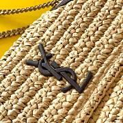 YSL Niki small raffia shoulder bag - 5